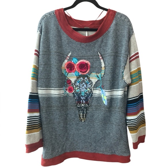 Free People Women’s Oversized Desert Rose Sweater. Small - Picture 1 of 6